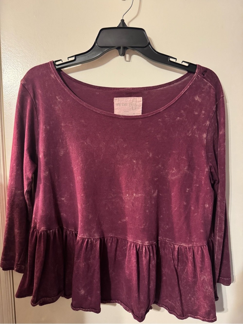 Free People Peplum Long-Sleeve T